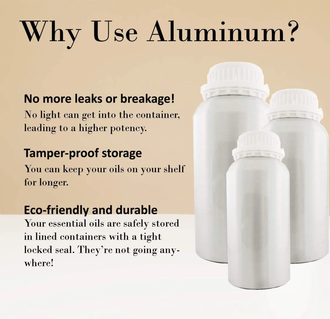 Wholesales Empty 50ml Il Aluminum Chemical Liquid Essential Oil Bottles with Tamper Evident Lid