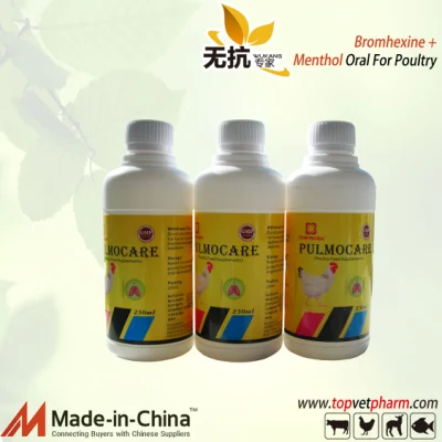 Poultry Emphysema Silicosis Chronic Lung Inflammation Cough Bronchitis Menthol and Bromhexine HCl Oral Solution
