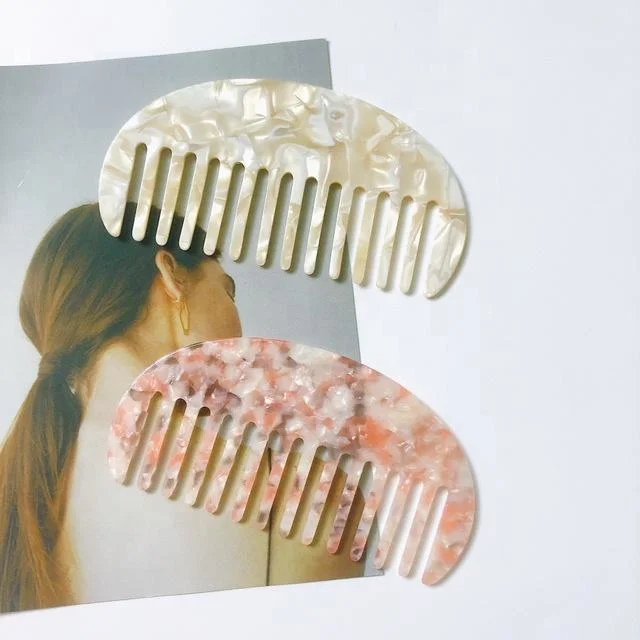 Fashion Mini Acetic Acid Plate Anti-Static Comb Korea Ins Cute Hair Comb