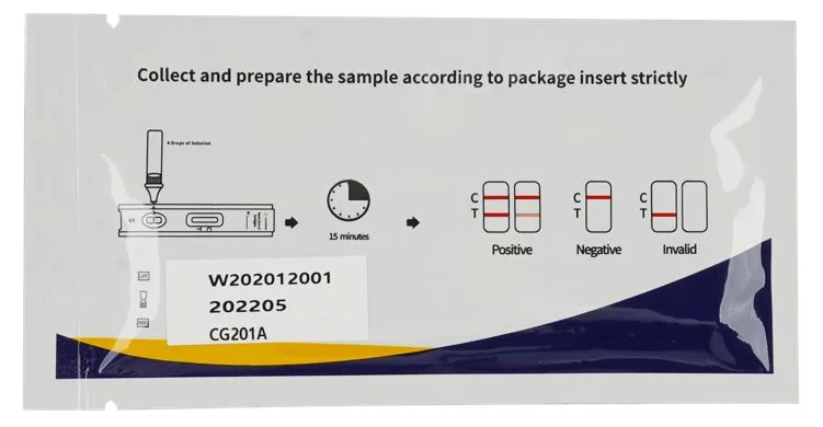 Colloidal Gold Method Rapid Infectious Diseases Test Kit Swan Test Kit for 25 Person